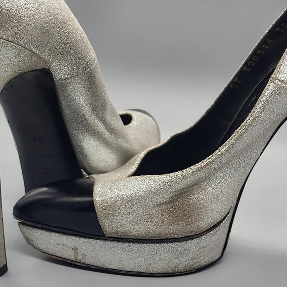 Saint Laurent Janis Platform Pumps - Picture 14 of 17